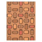 Nappe Midcentury MCM Rounded Rectangles Burnt Orange (Devant)
