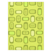 Nappe Midcentury MCM Rounded Rectangles Chartreuse (Devant)