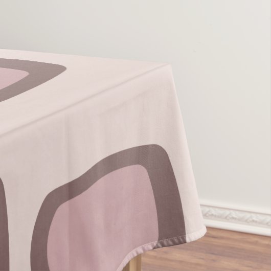 Nappe Midcentury MCM Rounded Rectangles Pink Pastel (In Situ)