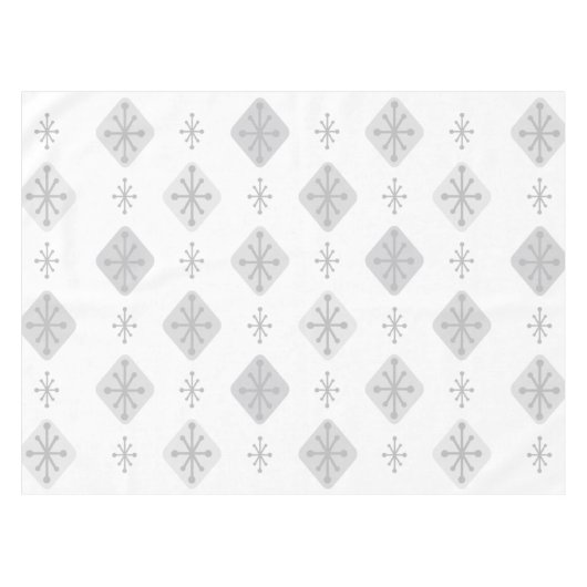Nappe Midcentury Starburst Diamonds Light Gray (Devant (Horizontal))