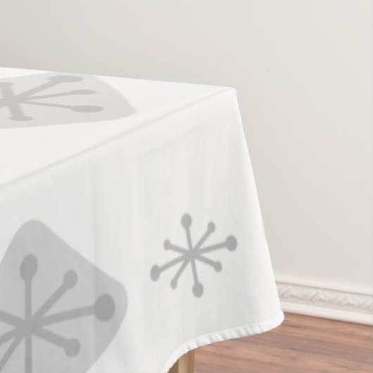 Nappe Midcentury Starburst Diamonds Light Gray (In Situ)