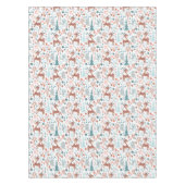 Nappe Mignonne cerf en Forêt Whimsical Noël Motif (Devant)