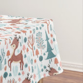 Nappe Mignonne cerf en Forêt Whimsical Noël Motif (In Situ)