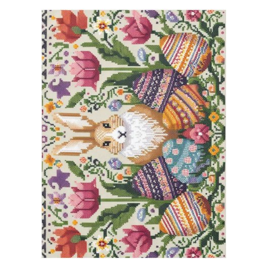 Nappe Mignonne/Colorée Printemps/Pâques (Devant)