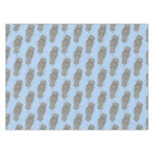 Nappe Mignonne manatée bébé avec bulles illustration (Devant (Horizontal))