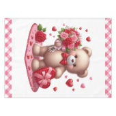 Nappe Mignonne Valentine's Day Teddy Bear (Devant (Horizontal))
