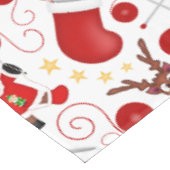 Nappe Mignons enfants rouges Noël Renne (Angle)