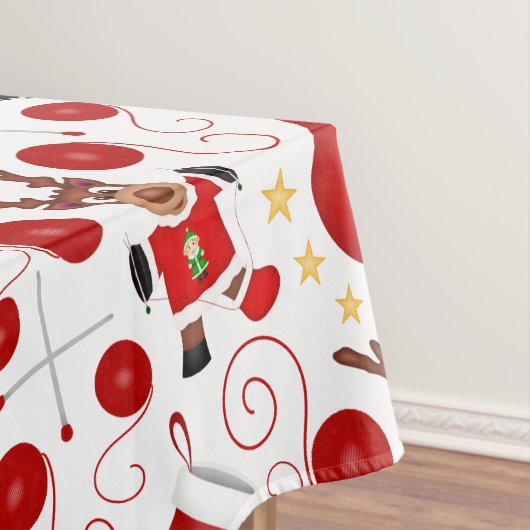 Nappe Mignons enfants rouges Noël Renne (In Situ)