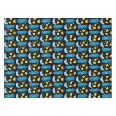 Nappe Mignons étoiles chantant, lune et bande dessinée d (Devant (Horizontal))