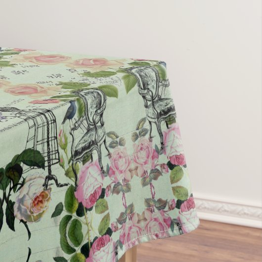 Nappe minder vintage french rose butterfly paris (In Situ)