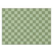 Nappe Minimalist Sage Green Checkerboard Pattern (Devant (Horizontal))