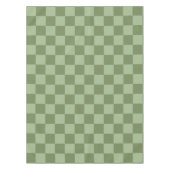 Nappe Minimalist Sage Green Checkerboard Pattern (Devant)