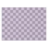 Nappe Minimalist Soft Lavender Checkerboard Pattern  (Devant (Horizontal))