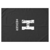 NAPPE MINIMALIST WHITE ONE LETTER MONOGRAM NAME BLACK (Devant (Horizontal))