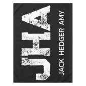 NAPPE MINIMALIST WHITE THREE LETTER MONOGRAM NAME BLACK  (Devant)