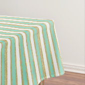 Nappe Mint Gold Stripes Moderne (In Situ)