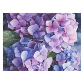 Nappe Minuit Jardin Violet Hydrangea Aquarelle (Devant (Horizontal))