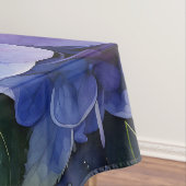 Nappe Minuit Jardin Violet Hydrangea Aquarelle (In Situ)