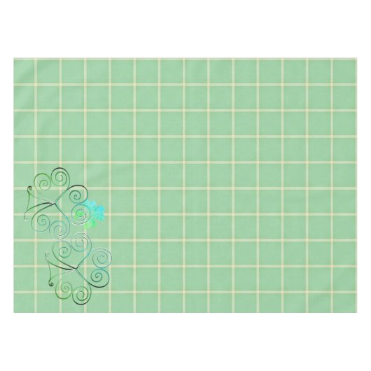 Nappe Misty Curly Shamrock carrésNappe (Devant (Horizontal))