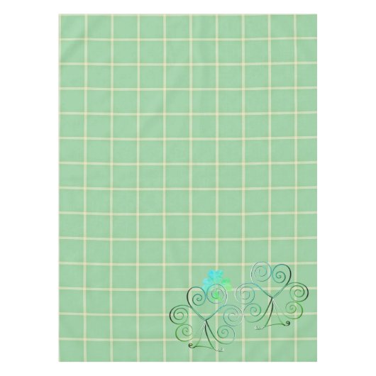 Nappe Misty Curly Shamrock carrésNappe (Devant)