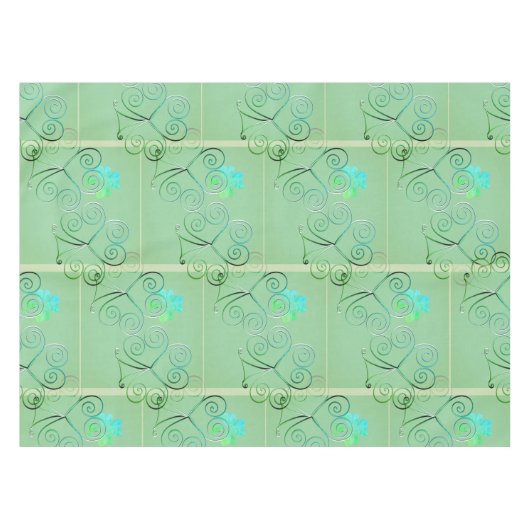 Nappe Misty Shamrocks  (Devant (Horizontal))