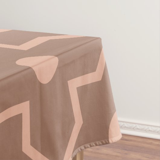 Nappe Mocha Mousse Mocha moderne Dusty rose forme géomét (In Situ)