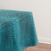 Nappe mode girly bleu Alligator cuir (In Situ)