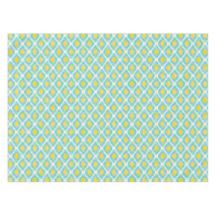Nappe Mode jaune bleue d'ikat tribal moderne
