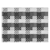 Nappe Mode Noir Blanc à pois Style Design  (Devant (Horizontal))