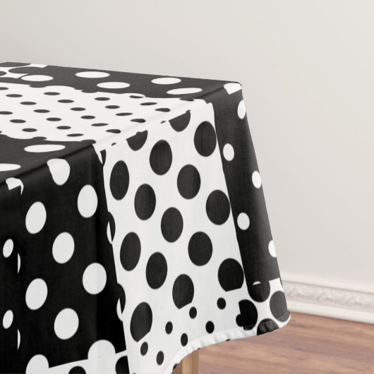 Nappe Mode Noir Blanc à pois Style Design 