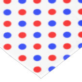 Nappe Modèle à points blancs rouges et bleus (Angle)