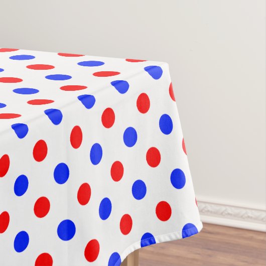 Nappe Modèle à points blancs rouges et bleus (In Situ)