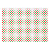 Nappe Modèle à pois blancs rouges et verts (Devant (Horizontal))