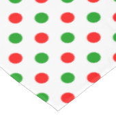 Nappe Modèle à pois blancs rouges et verts (Angle)