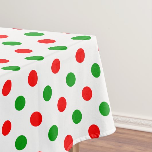 Nappe Modèle à pois blancs rouges et verts (In Situ)