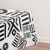 Nappe Modèle africain ethnique #5 noir et blanc (In Situ)