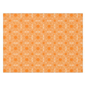 Nappe Modèle africain géométrique orange ethnique (Devant (Horizontal))