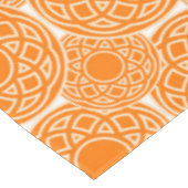 Nappe Modèle africain géométrique orange ethnique (Angle)