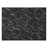 Nappe Modèle de cercles blancs (Devant (Horizontal))