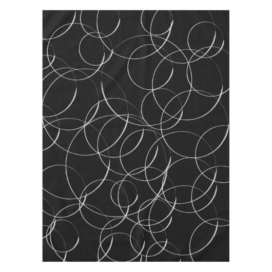 Nappe Modèle de cercles blancs (Devant)