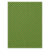 Nappe Modèle de conception de points polka orange sur fo (Devant)