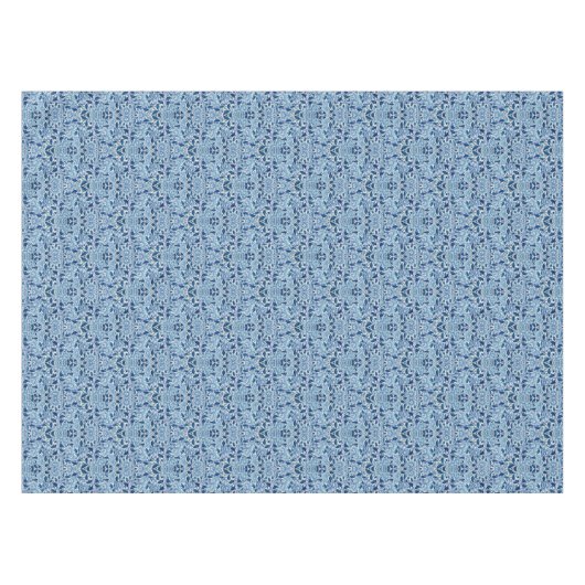 Nappe Modèle de Damas bleu (Devant (Horizontal))