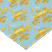 Nappe Modèle de Damas bleu or (Angle)
