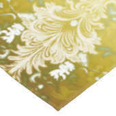 Nappe Modèle de Damas Vert Or Rétro (Angle)