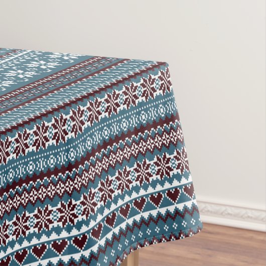 Nappe Modèle de pull de Noël scandinave classique (In Situ)