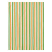 Nappe Modèle de rayures verticales orange vert blanc (Devant)