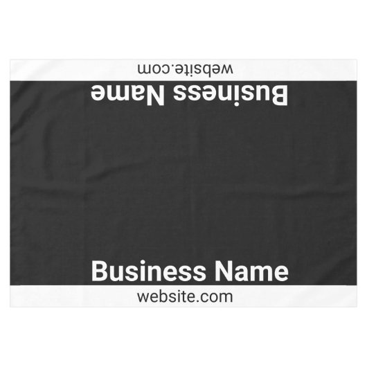 Nappe Modèle de site Web de nom d'entreprise noir et bla (Devant (Horizontal))