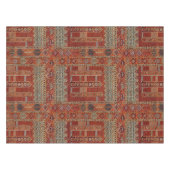 Nappe Modèle de tapis oriental en orange (Devant (Horizontal))