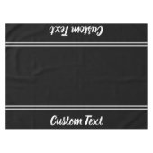 Nappe Modèle de texte de script noir et blanc d'entrepri (Devant (Horizontal))