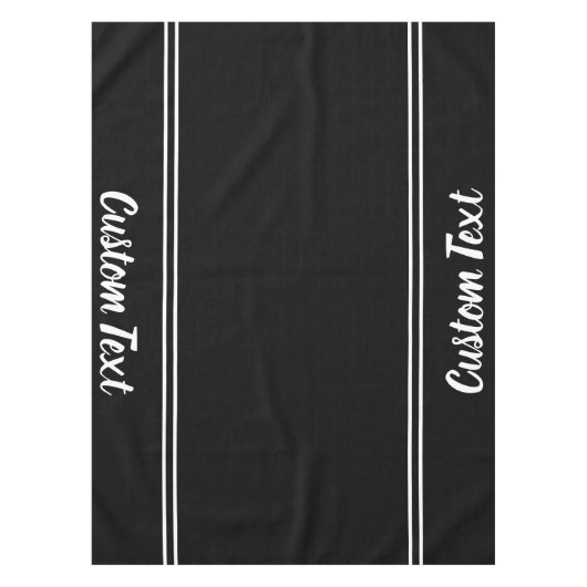 Nappe Modèle de texte de script noir et blanc d'entrepri (Devant)